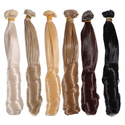 (52) Непрозрачная лаванда 6 шт. 6 цвета, высокотемпературное волокно, длинные волнистые волосы для римской прически, парик для куклы, для поделок девушки bjd makings аксессуары, разноцветные, 7.87~39.37 дюйм (20~100 см), 1 шт / цвет