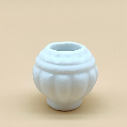 Белый Мини фарфоровая ваза, миниатюрные украшения, аксессуары для домашнего кукольного домика с микро-ландшафтом, притворяясь опорными украшениями, белые, 27x25 мм