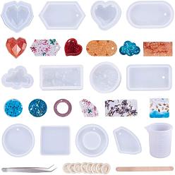 Силикон Разработка, Силиконовые формы, мерный стакан, латексные кроватки, деревянные палочки и пинцет для бисероплетения, 35x47x21 мм