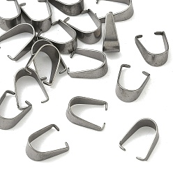 Нержавеющая Сталь Цвет Устойчив к потускнению 201 защелкивающиеся дужки из нержавеющей стали, Размер : шириной около 8 мм , 10.5 мм длиной, толщиной 0.5 мм 