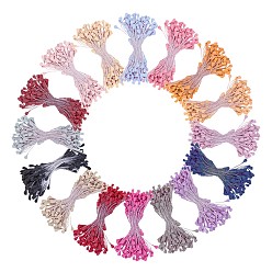 Mixed Color Eco-Friendly Matte Limestone Flower Core, Mixed Color, 58~62x3~4.5mm, about 400~500pcs/Bundle