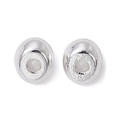 Argent Perles d'entretoise en alliage, plaqué longue durée, forme d'arc, argenterie, 5.5x5x3.5mm, Trou: 1.2mm