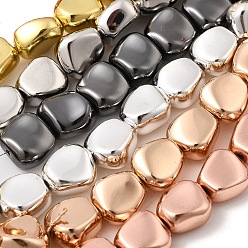 (52) Непрозрачная лаванда Стеклянные бусины с гальваническим покрытием , твист, разноцветные, 11~11.5x10.5x6.5 мм, отверстие : 1 мм, около 36 шт / нитка, 15.75'' (40 см)