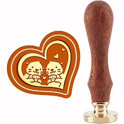 Other Animal Сургучная печать конверт подарочная печать, с желтым сандалом, морские животные, 89~90 мм