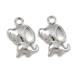 Собака 304 прелести нержавеющей стали, без свинца, без кадмии и без никеля, собака, 13.5x9.5x2.5 мм, отверстие : 1.8 мм