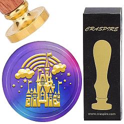 Замок Латунная восковая печать с деревянной ручкой, для diy scrapbooking, замок, 25 мм