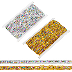 (52) Непрозрачная лаванда 2 карточки 2 цветные блестящие полиэстеровые ленты, рождественские украшения, аксессуары для одежды, разноцветные, 5/8 дюйм (15.5 мм), около 15 ярдов/карта, 1 цвет/карта