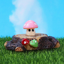 Фламинго Миниатюрные украшения из грибов из смолы, аксессуары для домашнего кукольного домика с микро-ландшафтом, притворяясь опорными украшениями, фламинго, 13x13 мм