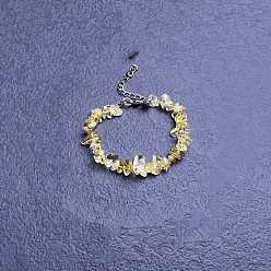 Цитрин Браслеты из натурального цитрина с бусинами для женщин