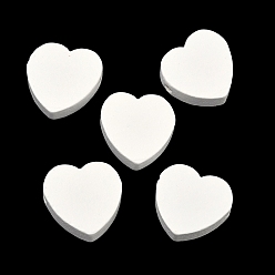 Белый Брызги с напылением, сердце, белые, 19x20x6 мм, отверстие : 2 мм