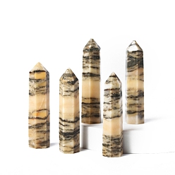 Тигровый глаз Башня натуральный тигровый глаз украшение для дома, исцеляющие каменные палочки, Декоры для медитации и терапии Рейки чакры, шестиугольная призма, 50~60 мм