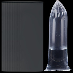 Прозрачный 100шт. полиэтиленовые пластиковые пакеты для упаковки, прямоугольные, прозрачные, 50x15.3x0.02 см
