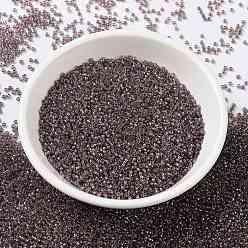 (RR1836) Sparkling Lined Smoky Amethyst AB MIYUKI Round Rocailles Beads, Japanese Seed Beads, 15/0, (RR1836) Sparkling Lined Smoky Amethyst AB, 15/0, 1.5mm, Hole: 0.7mm, about 250000pcs/pound