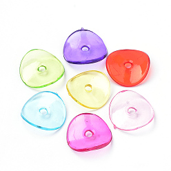Mixed Color Transparent Acrylic Beads, Petal, Mixed Color, 15x1.5mm, Hole: 1.5mm, about 1560pcs/500g
