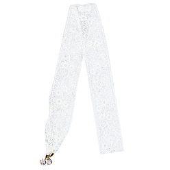 Белый 1Повязки на голову из полиэстера и хлопка для женщин, белые, 1425x46x0.8 мм