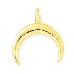 Золотой Латунные подвески, серп, стойки покрытие, без кадмия и без свинца, долговечный, золотые, 13.5x12x1.5 мм, отверстие : 1.6 мм