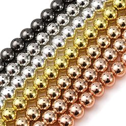 (52) Непрозрачная лаванда Стеклянные бусины с гальваническим покрытием , круглые, разноцветные, 8x7.5 мм, отверстие : 1.2 мм, около 54 шт / нитка, 8.07'' (20.5 см)