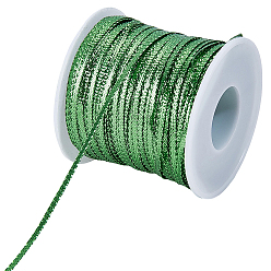 Grün 95m Nylon-Dreadlock-Haarband, Wohnung, mit 1Stk Kunststoff-Leerspulen für Draht, grün, 3 mm, ungefähr 103.89 Yards (95 m)/Satz