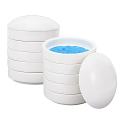 Белый Пятислойная керамическая чернильница, палитра для смешивания акварельных красок, белые, 83x95 мм