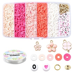 Pink Наборы украшений своими руками из полимерной глины бусины Хейши своими руками, розовые