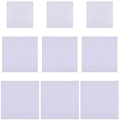 Белый 150 шт. 3 стили бумаги для раскрашивания ногтей, водостойкая самоклеящаяся бумага, белые, 5.1~7.5x5.1~7.5x0.01~0.85 см, 50 шт / стиль