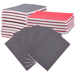 Кокосово-Коричневый 20 шт. 240 абразивная губка абразивные шлифовальные блоки, шлифовальные шлифовальные инструменты, прямоугольные, кокосового коричневый, 9.9~10.1x6.9~7.1x0.55 см