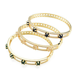 (52) Непрозрачная лаванда Браслет со звездой из кубического циркония, настоящие позолоченные украшения из латуни для женщин, разноцветные, внутренний диаметр: 18 дюйм (2x2-3/8 см)