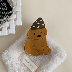 Верблюжий Заколки для волос с когтями из ацетата целлюлозы (смола), собака, верблюжие, 85x54 мм