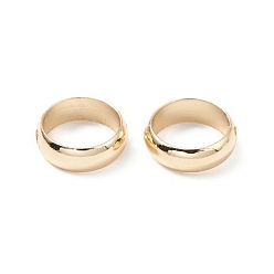 Золотой Латунной шариковой кадра, долговечный, без кадмия и без свинца, пончик, золотые, 8x2.7 мм, отверстие : 1.2 мм, внутренний диаметр: 6.4 мм
