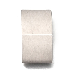 Нержавеющая Сталь Цвет Магнитные застежки, нержавеющая сталь 304, прямоугольные, цвет нержавеющей стали, 30x16.5x5 мм, отверстие : 3x15 мм