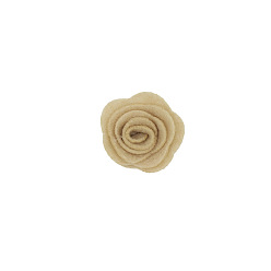 BurlyWood Non-woven Fabrics Cabochons, for Garment Accessory, Flower, BurlyWood, 40mm