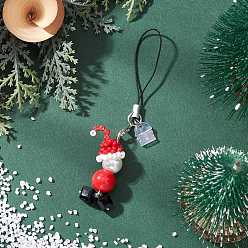 Красный Стекло планки мобильного, с петлей пуповины, снеговик, платина, красные, 105 мм