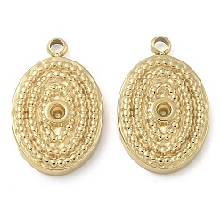 Настоящее золото 14K Ионное покрытие (ip) 304 подвеска из нержавеющей стали со стразами, овальные, реальный 14 k позолоченный, 16.5x10.5x2 мм, отверстие : 1.5 мм