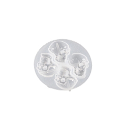 Skull Силиконовые формы для кулонов на хеллоуин, формы для литья смолы, для уф-смолы, изготовление изделий из эпоксидной смолы, белые, череп, 60x7 мм