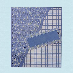 Rectangle Углеродистая сталь разрезает трафареты, для diy scrapbooking, Фотоальбом, декоративная бумага для тиснения, матовый цвет нержавеющей стали, прямоугольные, 128x95x0.8 мм