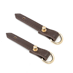 Кокосово-Коричневый Застежки-подвески из сплава и микрофибры, аксессуары для сумок своими руками, золотой свет, кокосового коричневый, 92x13 мм