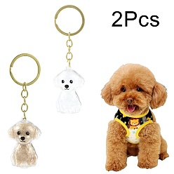 Золотой Брелоки из железа и пластика, собака, Памятные капсулы из шерсти домашних животных, золотые, 105 мм, Кулон : 48.5x31x23 мм