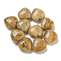 Сумасшедший Агат Натуральные сумасшедшие кружевные агатовые бусины, половине просверлил, сердце, 15.5x15.5x8 мм, отверстие : 1 мм