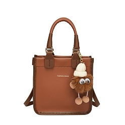 Шоколадный Наборы сумок через плечо своими руками, включая материалы для сумки из искусственной кожи и молнию, цвет шоколада, 210x200x100 мм