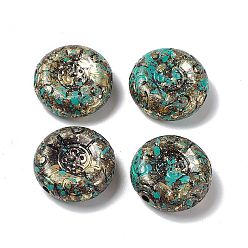 Цвет Оливы Непрозрачные ретро акриловые бусины, окрашеные, плоско-круглые, оливковый, 24x9.5 мм, отверстие : 2.5 мм, Около 128 шт / 500 г