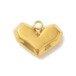 Золотой Ионное покрытие (ip) 304 брелоки из нержавеющей стали, шарма сердца, золотые, 11x15x4 мм, отверстие : 1.6 мм