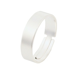 Серебро Бланк 316 хирургическое кольцо из нержавеющей стали, оправы для колец для изготовления ювелирных изделий, серебряные, 5 мм, внутренний диаметр: 18 мм