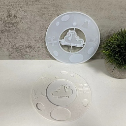 Santa Claus Силиконовые формы рождественская серия, изготовление ювелирных изделий из эпоксидной смолы, белые, Дед Мороз, 156x7 мм