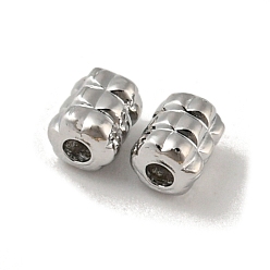 Platinum Brass Beads, Cadmium Free & Nickel Free & Lead Free, Column, Platinum, 3mm, Hole: 0.8mm