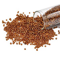 (34F) Silver Lined Frost Smoky Topaz Тохо 11/0 круглые бусины, японский бисер, (34 f) морозный дымчатый топаз с серебряной подкладкой, 2.2 мм, отверстие : 0.8 мм, Около 5555 шт / 50 г