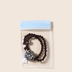 Светло-Голубой Прозрачные ПВХ-пакеты для ювелирных изделий с застежкой-молнией, водонепроницаемые самозапечатывающиеся пакеты, прямоугольные, Небесно-голубой, 12x8 см