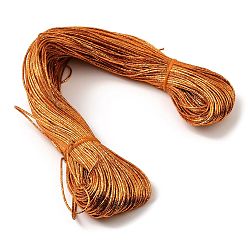 Шоколадный Шнур из искусственной кожи с лазерным креплением, для изготовления ювелирных изделий DIY, цвет шоколада, 2 мм, Около 98~100 м / пачка