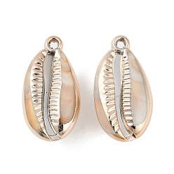 Сэнди Коричневый Акриловые подвески, имитация оболочки, формы раковины, песчаный коричневый, 32x17x14 мм, отверстие : 2 мм