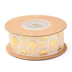 Polka Dot Органза ленты, для упаковки подарков, День святого Валентина, свадьба, украшение вечеринки по случаю дня рождения, полька точка рисунок, 1 дюйм (25 мм), около 10.9 ярдов (10 м) / рулон