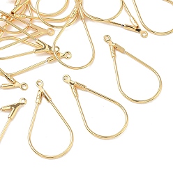 Real 18K Gold Plated SHEGRACE Hollow Brass Pendants, Teardrop Charm, Cadmium Free & Lead Free & Nickel Free, Real 18K Gold Plated, 26x14x2mm, Hole: 0.8mm